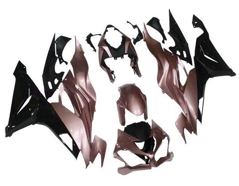 Kawasaki ZX6R 636 Fairings (2019-2023) Pink Champagne, Black at KingsMotorcycleFairings.com