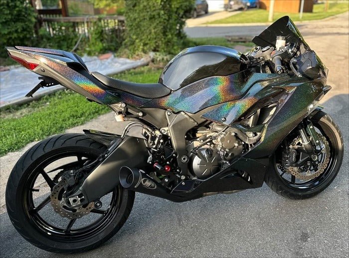 Kawasaki ZX6R 636 Fairings (2019-2023) Rainbow Glitter at KingsMotorcycleFairings.com