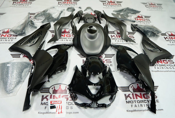 Kawasaki ZX6R 636 Fairings (2024-2025) Matte Black, Matte Gray, Black Gloss at KingsMotorcycleFairings.com