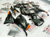 Kawasaki ZX6R 636 Fairings (2024-2025) Matte Black, Orange at KingsMotorcycleFairings.com