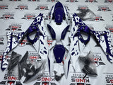Kawasaki ZX6R 636 Fairings (2024-2025) Purple Wolf, White from KingsMotorcycleFairings.com