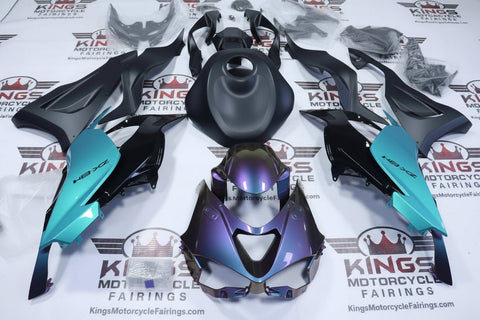 Kawasaki ZX6R 636 Fairings (2024-2025) Purple, Blue, Turquoise, Black at KingsMotorcycleFairings.com