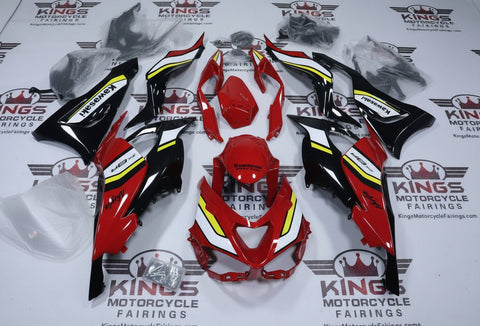 Kawasaki ZX6R 636 Fairings (2024-2025) Red, Black, White, Yellow at KingsMotorcycleFairings.com