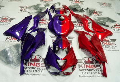 Kawasaki ZX6R 636 Fairings (2024-2025) Red, Purple Half Split from KingsMotorcycleFairings.com