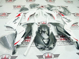 Kawasaki ZX6R 636 Fairings (2024-2025) White, Metallic Gray, Red at KingsMotorcycleFairings.com
