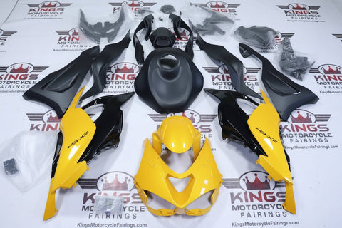 Kawasaki ZX6R 636 Fairings (2024-2025) Yellow, Black, Matte Black at KingsMotorcycleFairings.com