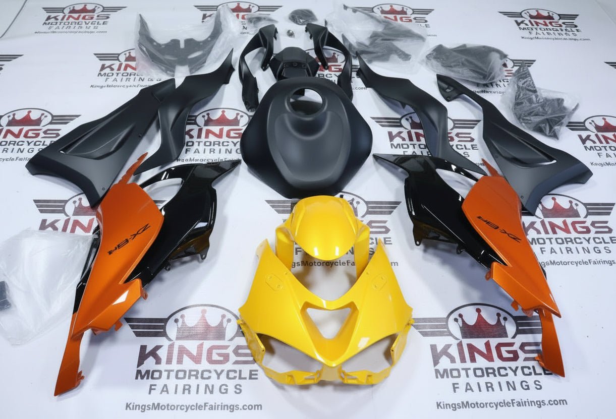 Kawasaki ZX6R 636 Fairings (2024-2025) Yellow, Orange, Black, Matte Black at KingsMotorcycleFairings.com