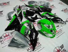 Kawasaki ZX6R 636 (2013-2018) Green, Black, White & Gray Fairings at KingsMotorcycleFairings.com
