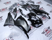 Kawasaki ZX6R Fairing Kit (2019-2023) Matte Gray, Gloss Black at KingsMotorcycleFairings.com