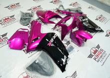 Kawasaki ZX6R 636 Fairings (2003-2004) Black, Pink, White at KingsMotorcycleFairings.com