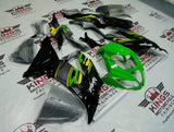 Kawasaki ZX6R Fairings (2013-2018) Green, Black, Gray, Yellow at KingsMotorcycleFairings.com