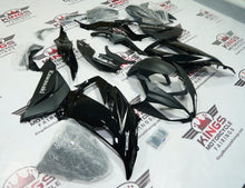 Kawasaki ZX6R Fairings (2013-2018) Matte Black, Black, Silver at KingsMotorcycleFairings.com