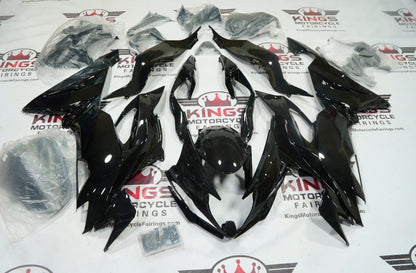 Kawasaki ZX6R Fairings (2019-2023) Black Rainbow Glitter from KingsMotorcycleFairings.com