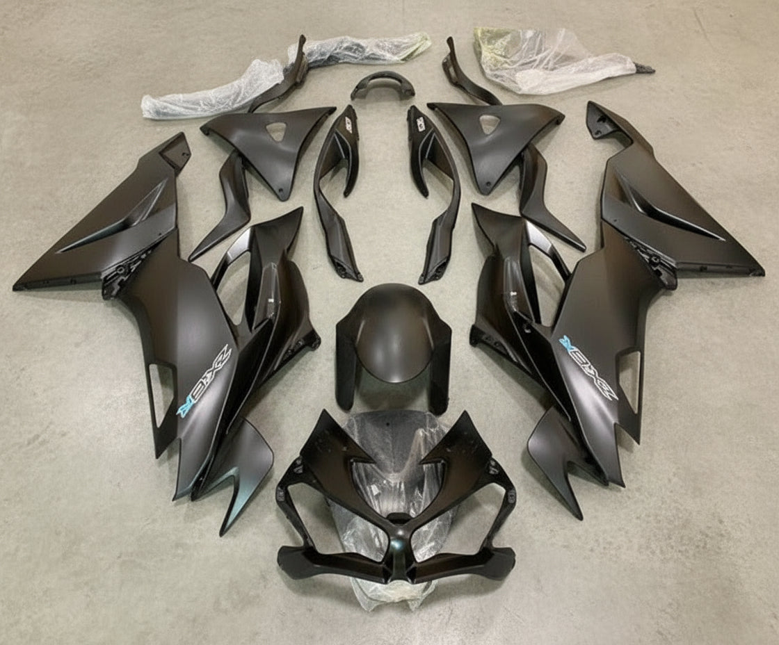 Kawasaki ZX6R Fairings (2019-2023) Matte Black at KingsMotorcycleFairings.com