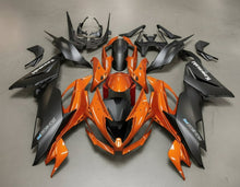 Kawasaki ZX6R Fairings (2019-2023) Orange Gloss, Matte Black at KingsMotorcycleFairings.com