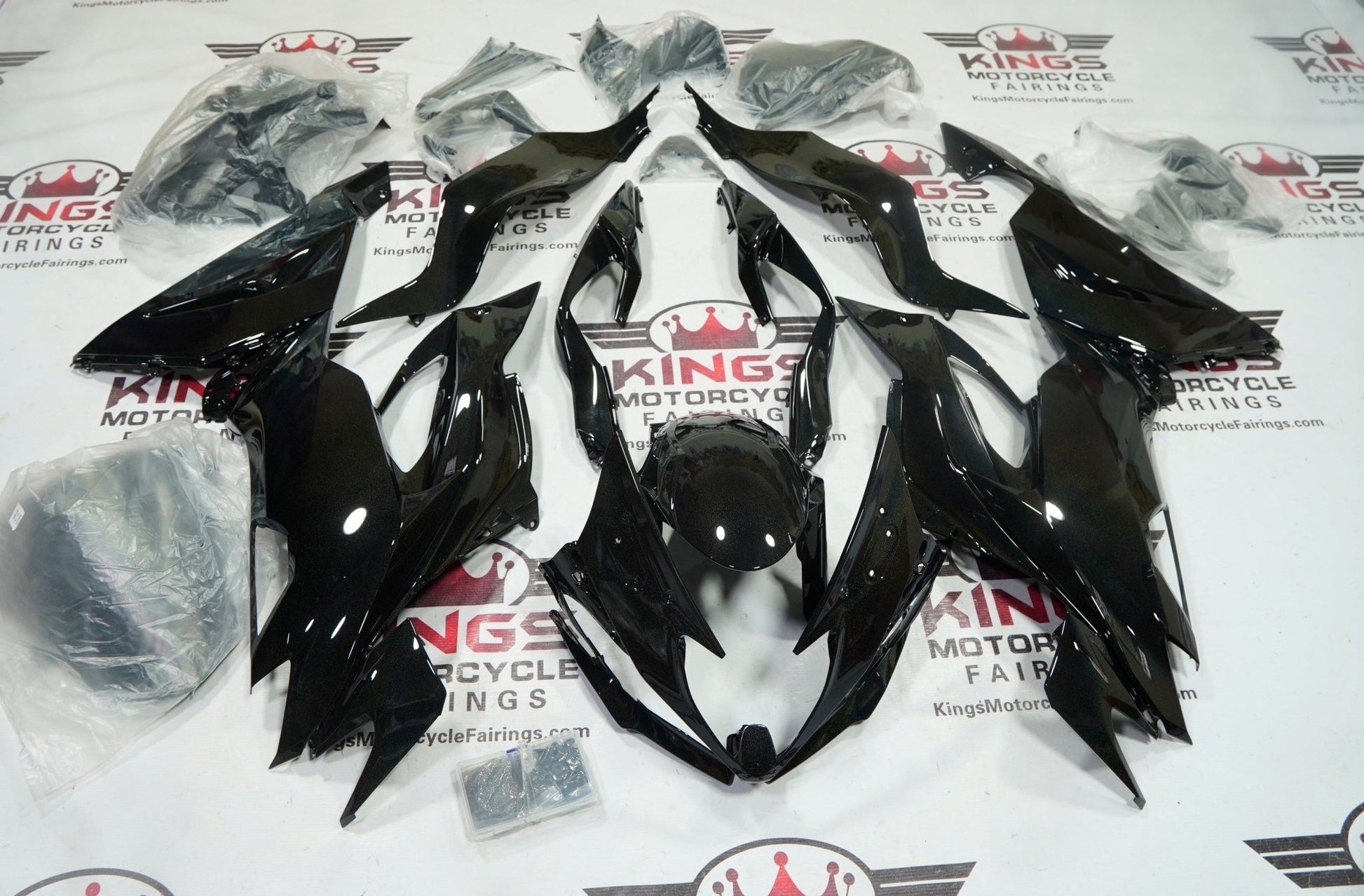 Kawasaki ZX6R Fairings (2019-2023) Rainbow Glitter at KingsMotorcycleFairings.com