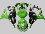 Kawasaki ZX6R Fairings (2024-2025) Green, Black, Red at KingsMotorcycleFairings.com