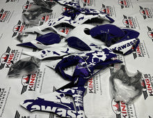 Kawasaki ZX6R Fairings (2024-2025) Purple Wolf, White from KingsMotorcycleFairings.com