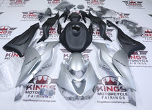 Kawasaki ZX6R Fairings (2024-2025) Silver, Flat Black at KingsMotorcyceFairings.com