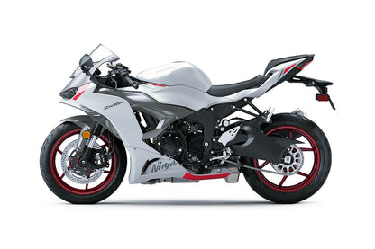 Kawasaki ZX6r 636 Fairing Set (2024-2025) Pearl White, Red, Gray at KingsMotorcycleFairings.com