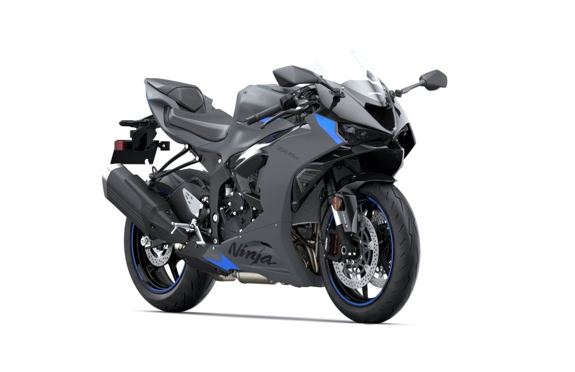 Kawasaki ZX6r 636 Fairings (2024-2025) Matte Dark Gray Metallic from KingsMotorcycleFairings.com
