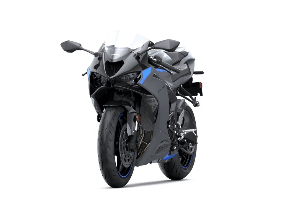 Kawasaki ZX6r Fairings (2024-2025) Matte Dark Gray Metallic from KingsMotorcycleFairings.com