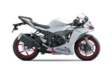 Kawasaki ZX6r Fairings (2024-2025) Pearl White, Red, Gray from KingsMotorcycleFairings.com