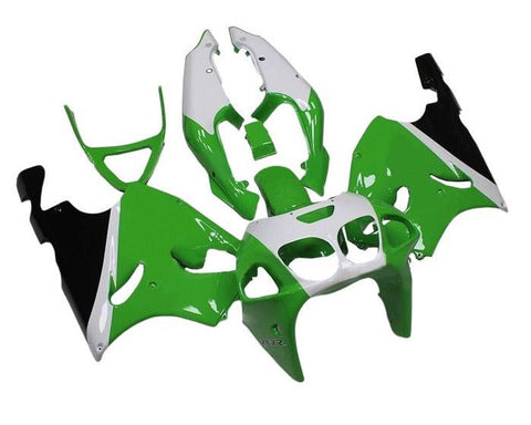 Kawasaki ZX7R Fairings (1996-2002) Green, White, Black at KingsMotorcycleFairings.com