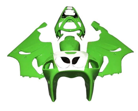 Kawasaki ZX7R Fairings (1996-2002) Green, White at KingsMotorcycleFairings.com
