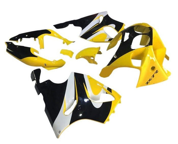 Kawasaki ZX7R Fairings (1996-2002) Yellow, Black, White at KingsMotorcycleFairings.com