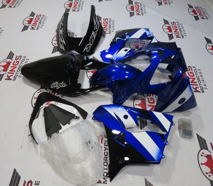 Kawasaki ZX-9R Fairings (2000-2001) Blue, Black, White at KingsMotorcycleFairings.com