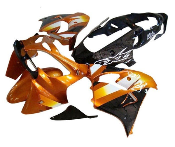 Kawasaki ZX9R Fairings (2000-2001) Orange, Black, White at KingsMotorcycleFairings.com