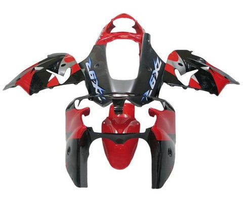 Kawasaki ZX9R Fairings (2002-2003) Red, Black, Gray at KingsMotorcycleFairings.com