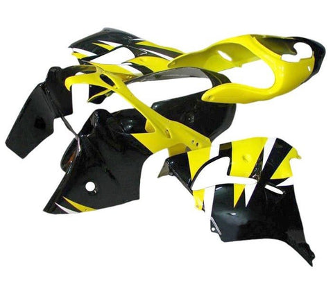 Kawasaki ZX9R Fairings (2002-2003) Yellow, Black at KingsMotorcycleFairings.com