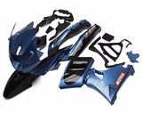 Kawasaki ZZR400 Fairings (1993-2007) Blue, Black Motul at KingsMotorcycleFairings.com