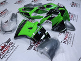 Kawasaki ZZR600 Fairing Kit (2005-2008) Green, Black, Silver at KingsMotorcycleFairings.com