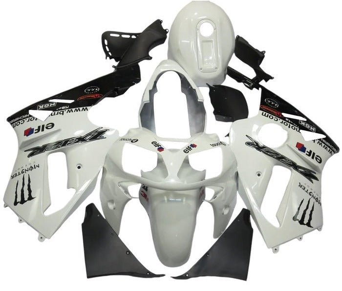 Kawasaki NInja ZX12R Fairings (2000-2001) White Monster at KingsMotorcycleFairings.com