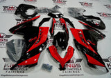 Kawasaki Ninja 300 Fairings (2013-2024) Red, Gloss Black at KingsMotorcycleFairings.com