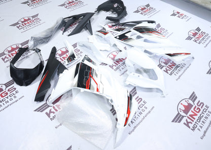 Kawasaki Ninja 300 Fairings (2013-2024) White, Black, Red, Gray from KingsMotorcycleFairings.com