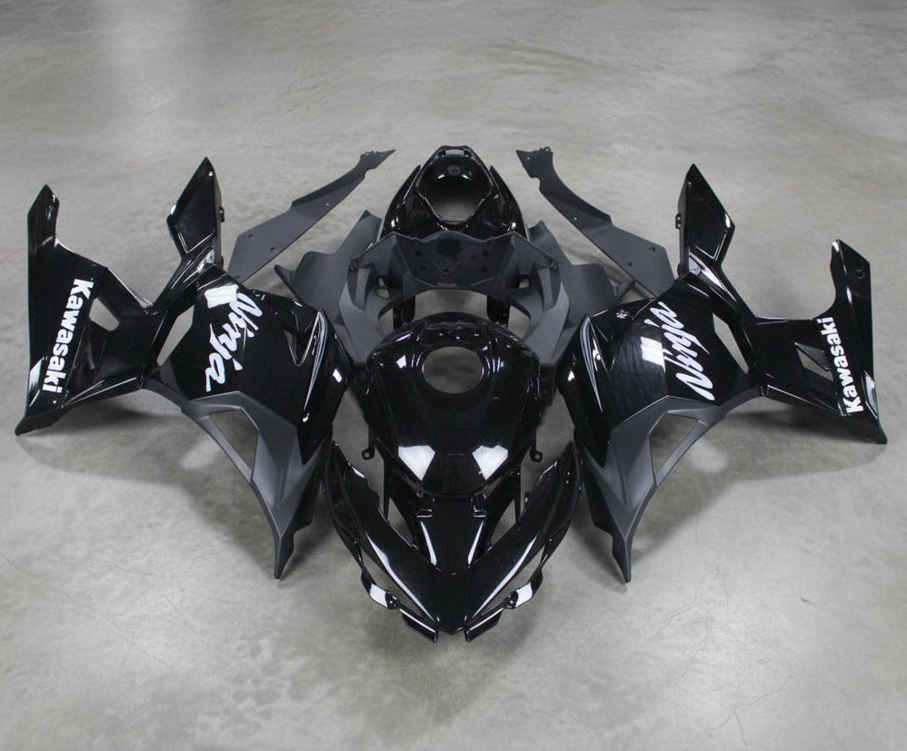 Kawasaki Ninja 400 Fairing set (2018-2023) Black, White Gloss from KingsMotorcycleFairings.com