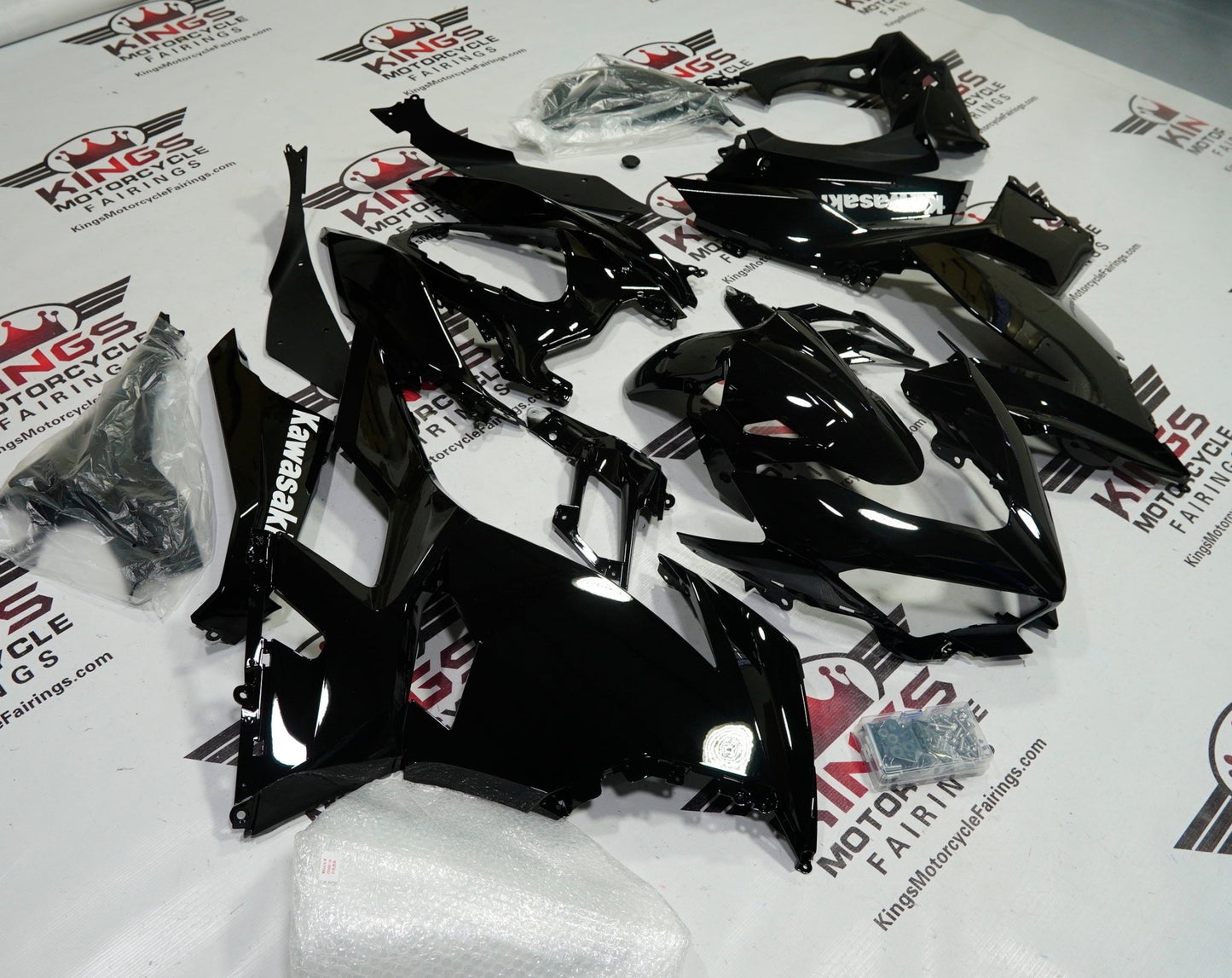 Kawasaki Ninja 400 Fairings (2018-2023) Black from KingsMotorcycleFairings.com