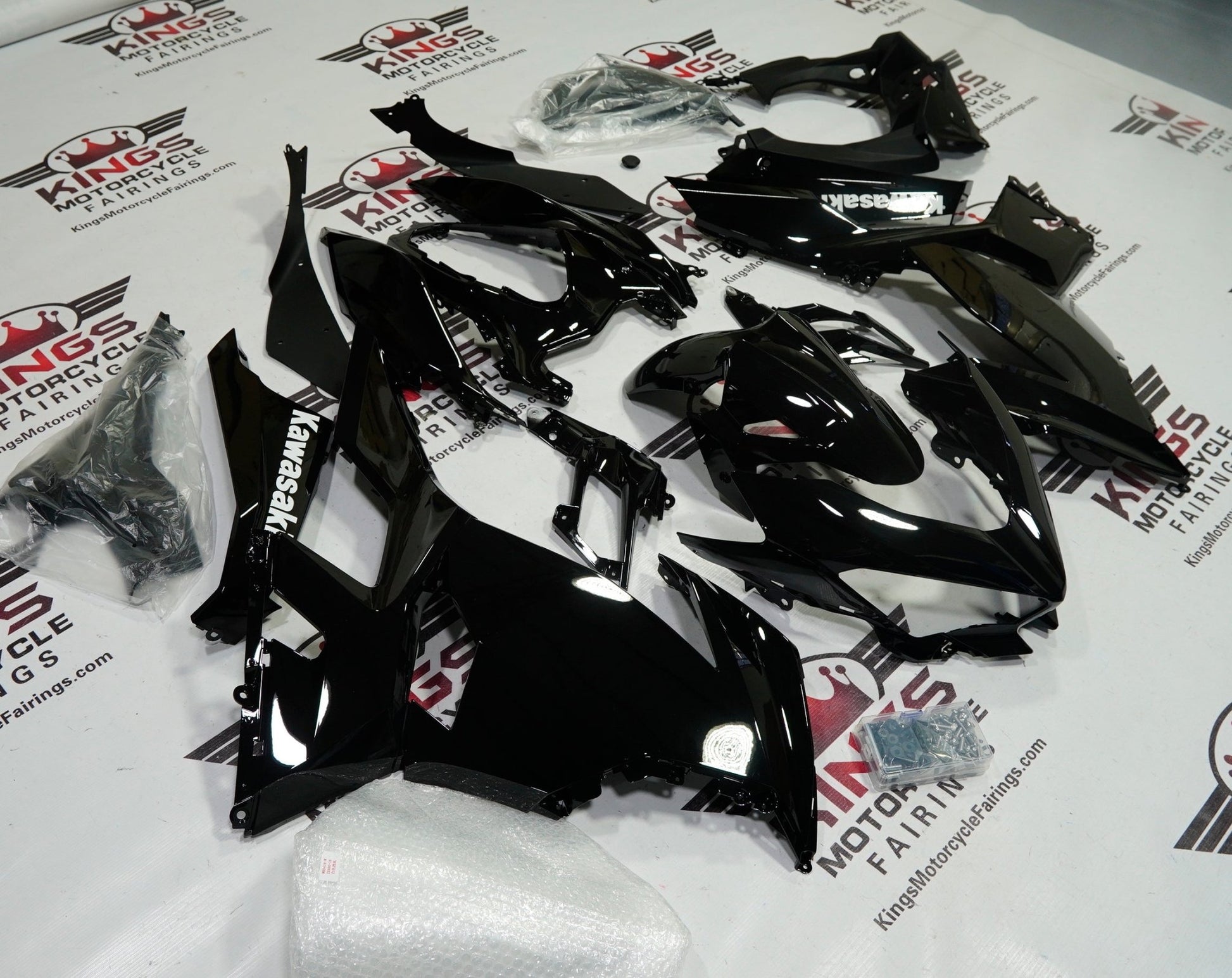 Kawasaki Ninja 400 Fairings (2018-2023) Black from KingsMotorcycleFairings.com