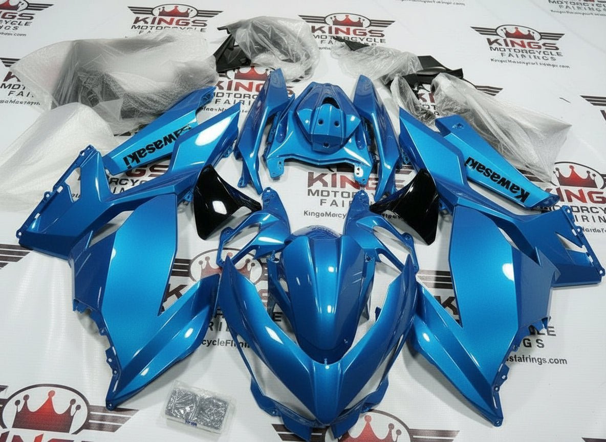 Kawasaki Ninja 400 Fairings (2018-2023) Blue from KingsMotorcycleFairings.com