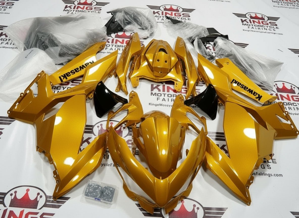 Kawasaki Ninja 400 Fairings (2018-2023) Gold from KingsMotorcycleFairings.com