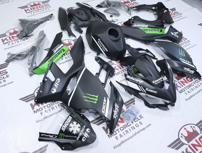 Kawasaki Ninja 400 Fairings (2018-2023) Matte Black, White, Green, Elf from KingsMotorcycleFairings.com