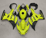 Kawasaki Ninja 400 Fairings (2018-2023) Neon Yellow, Black from KingsMotorcycleFairings.com