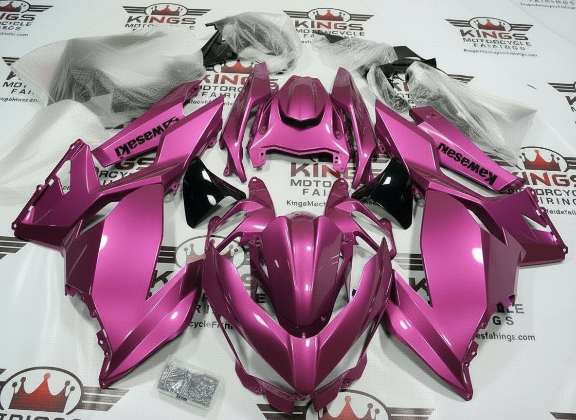 Kawasaki Ninja 400 Fairings (2018-2023) Pink from KingsMotorcycleFairings.com