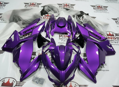 Kawasaki Ninja 400 Fairings (2018-2023) Purple from KingsMotorcycleFairings.com