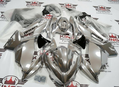 Kawasaki Ninja 400 Fairings (2018-2023) Silver Metallic from KingsMotorcycleFairings.com