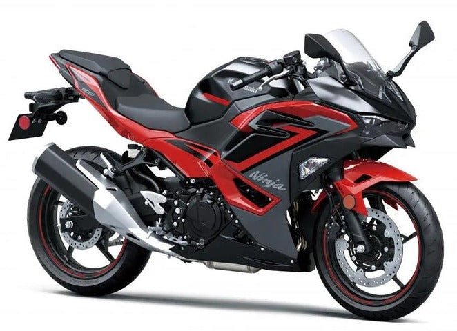 Kawasaki Ninja 500 Fairings (2024-2025) Matte Black, Gloss Red, Gloss Gray at KingsMotorcycleFairings.com